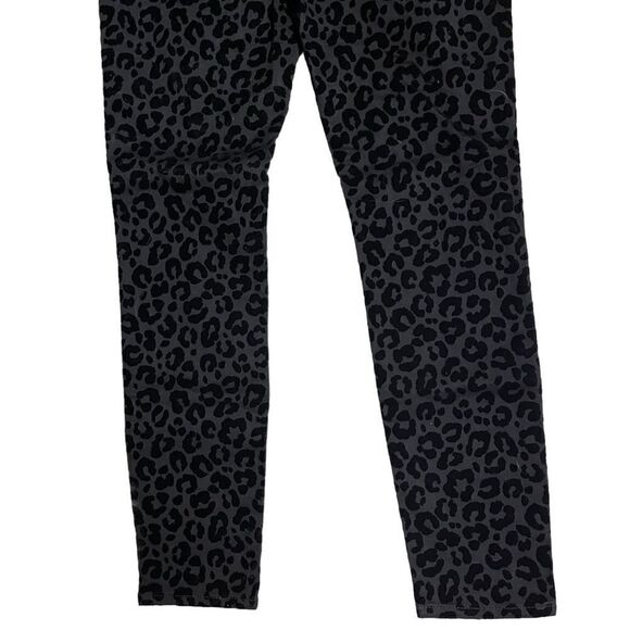 NWT Madewell Flocked Leopard Skinny Jeans U1D122 - Picture 7 of 11
